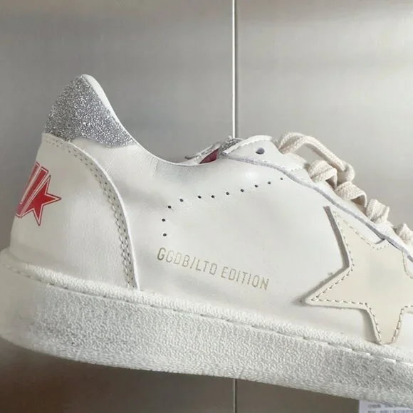 Golden Goose Women's Silver Tail Beige Star Dirty Shoes - Picture 6 of 7